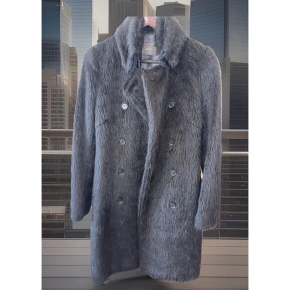 Jackets & Blazers - Kulson Italy Alpaca Fur Double-Breasted Coat SZ 40 / US 4